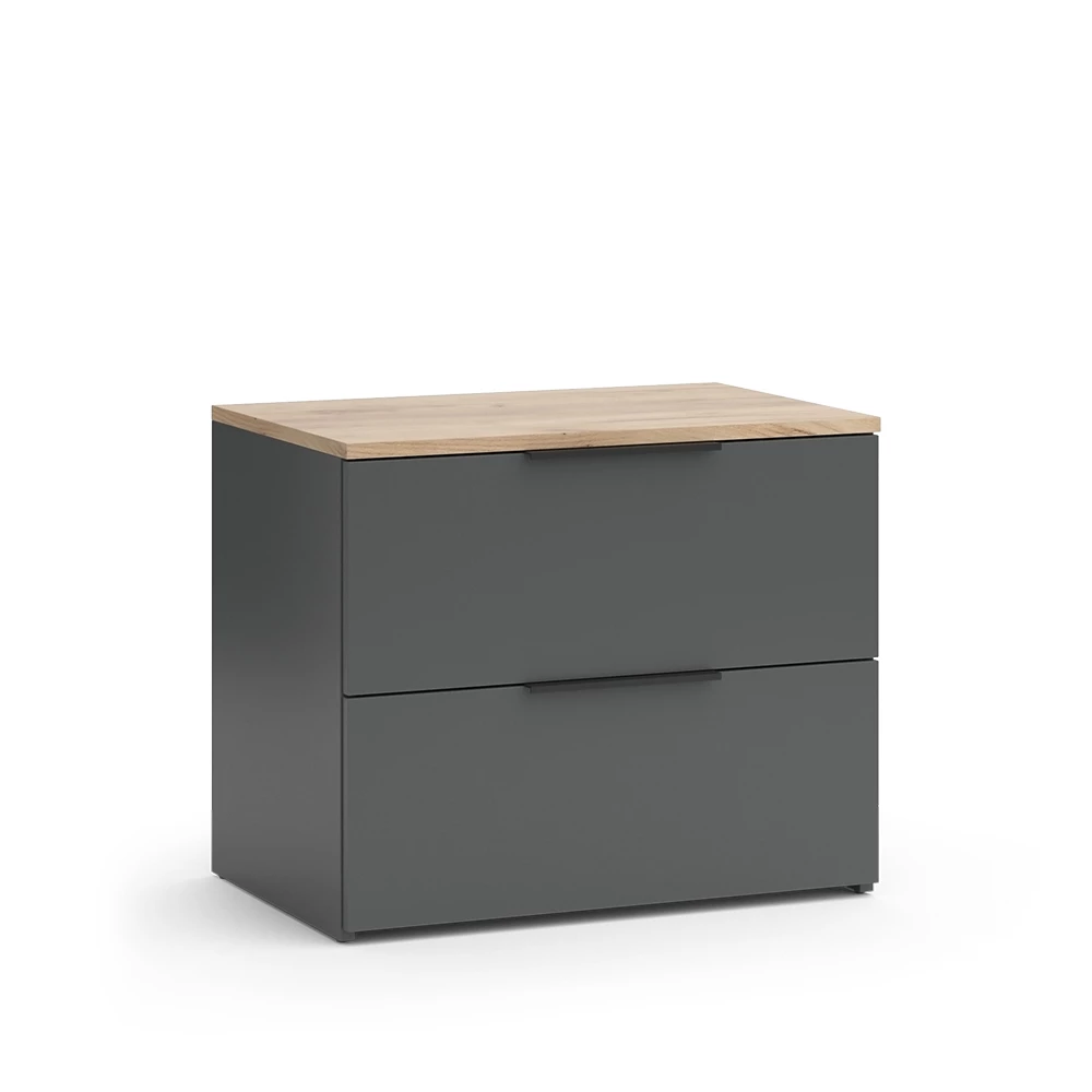 Dressoir Wido Antraciet 60 x 50 cm met 2 laden Vicco