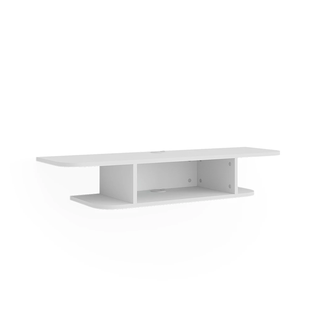 TV-meubel Lorio Wit 105 x 18.2 cm Open vakken Vicco