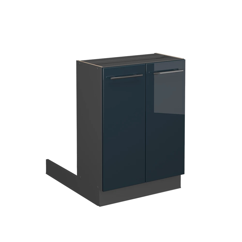 Keukeneiland Fame-Line Donkerblauw hoogglans 60 cm zonder werkblad Vicco