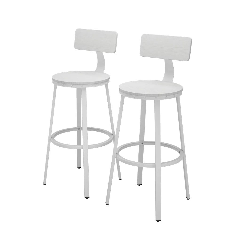 Barkrukken Caracas Wit 34 x 102 cm Set van 2 Vicco