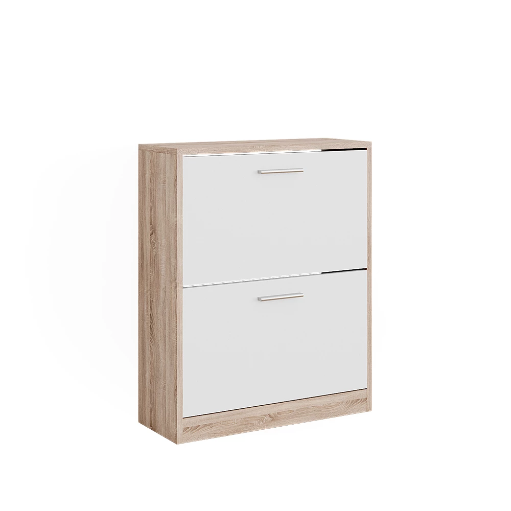 Schoenenkast Gizmo Wit/Sonoma 59 x 72.5 cm 2 compartimenten Vicco