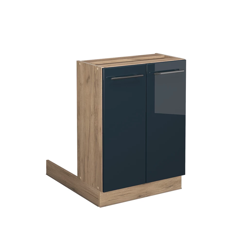 Keukenkasten Fame-Line Donkerblauw hoogglans 60 cm zonder werkblad Vicco