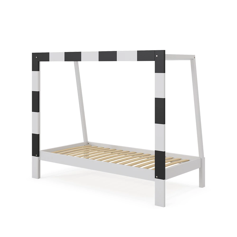 Kinderbed Football goal Wit 80×160 cm Zonder matras Vitalispa