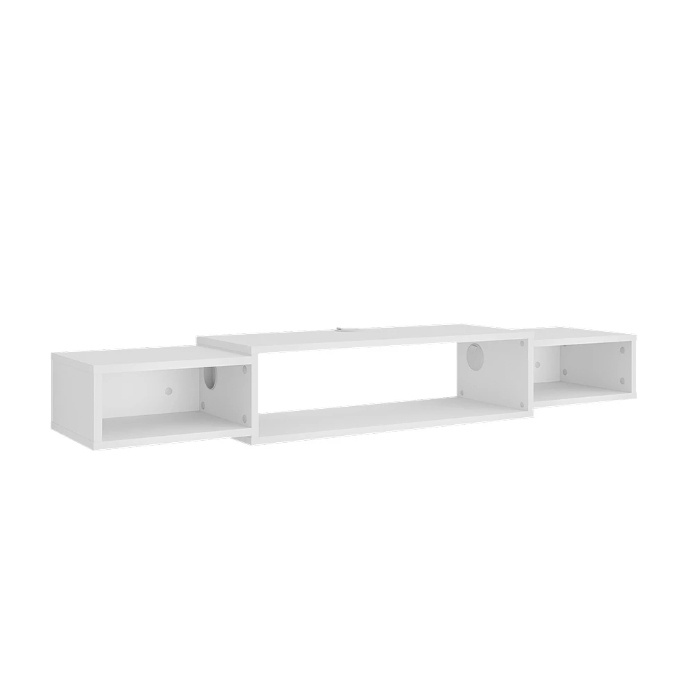 TV-meubel Nordic Wit 139.7 x 20.3 cm met open vakken Vicco