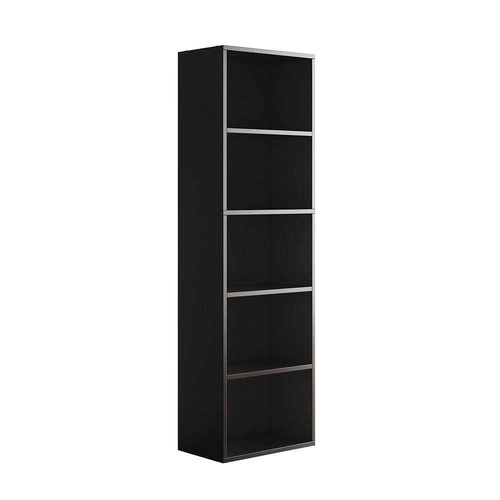 Boekenrek  Bob Zwart 40 x 132 cm met 5 compartimenten Vicco