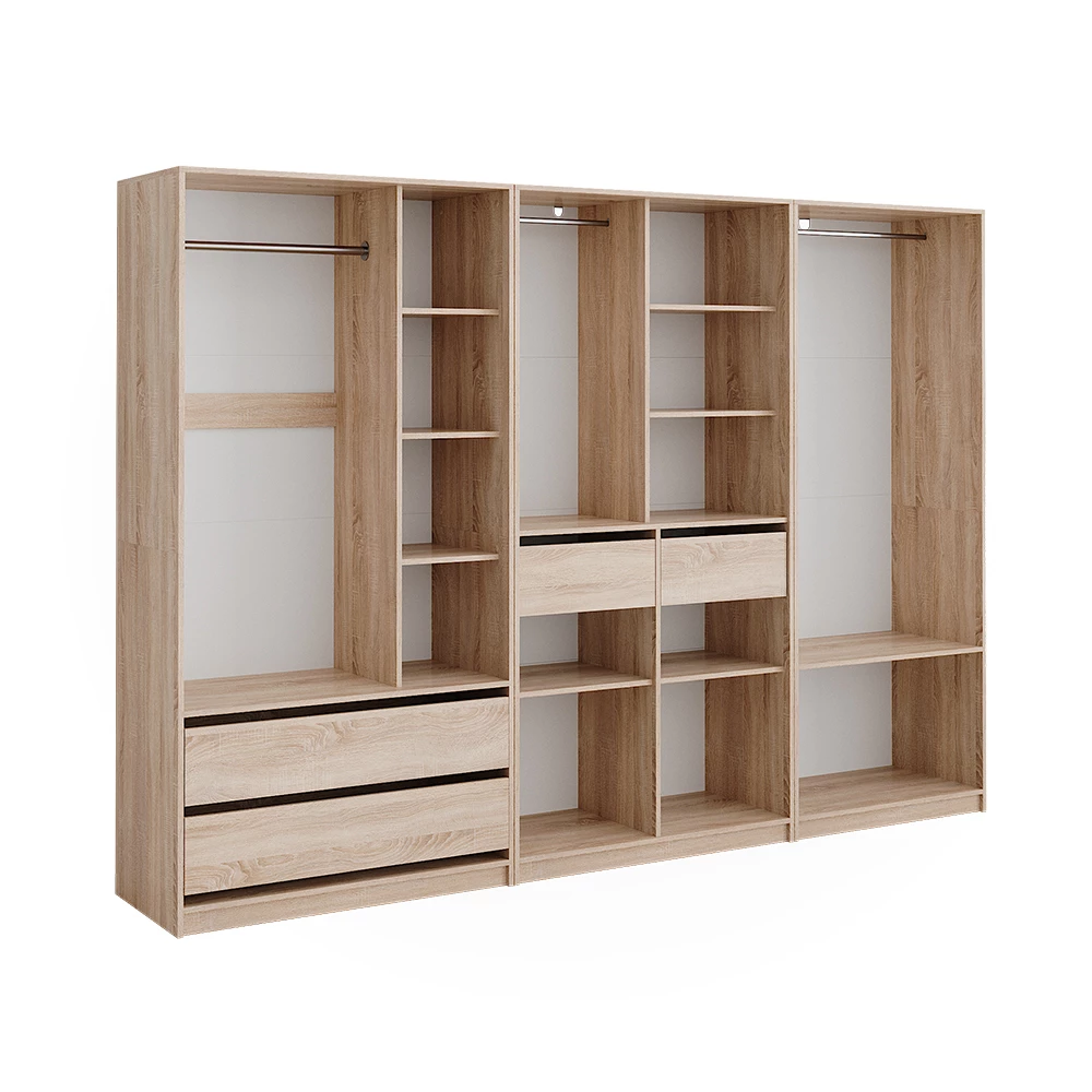 Garderobekast Elmo Sonoma 280 x 200 cm Set van 3 Vicco
