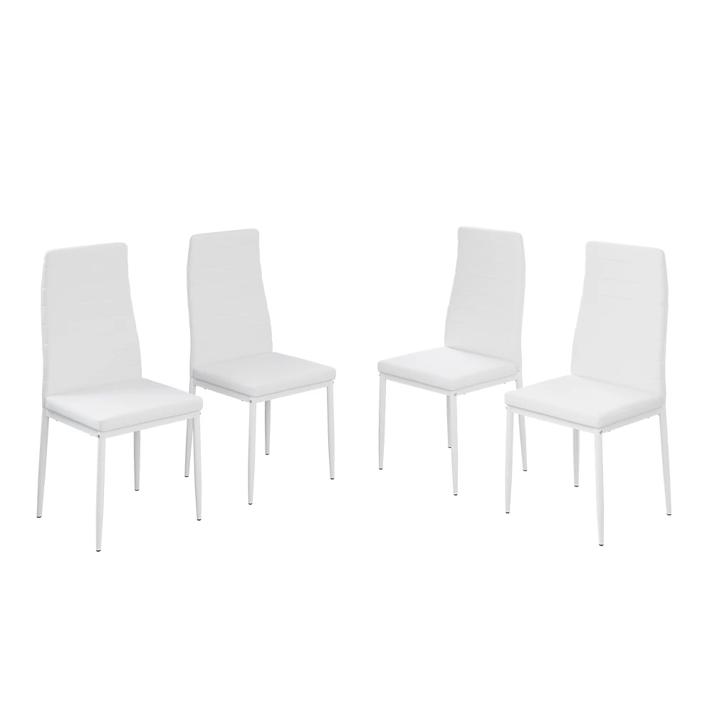 Eetkamerstoel Grand Wit 42.5 x 48 cm Set van 4 Vicco