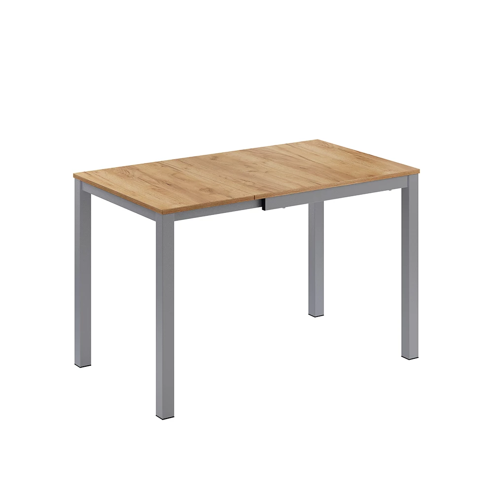 Eettafel Granny Eiken/grijs 120 x 70 cm Uitschuifbaar Vicco