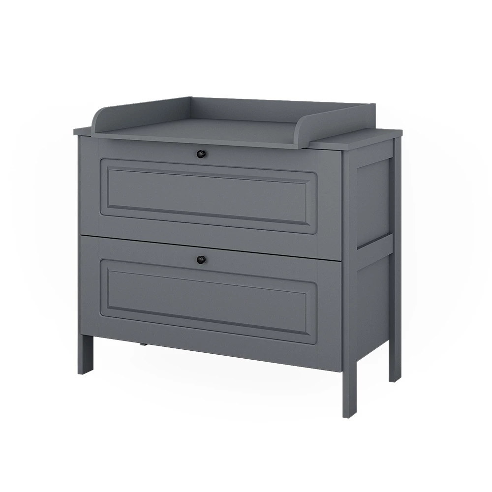 Commode Ajaton Grijs 108 x 98 cm met 2 laden Vitalispa