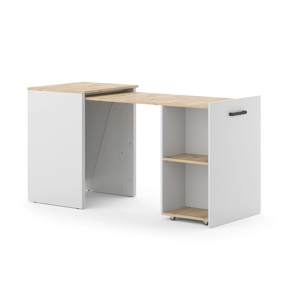 Eettafel Adam Grijs/Artisan 60 x 50.4 cm Uitschuifbaar Vicco