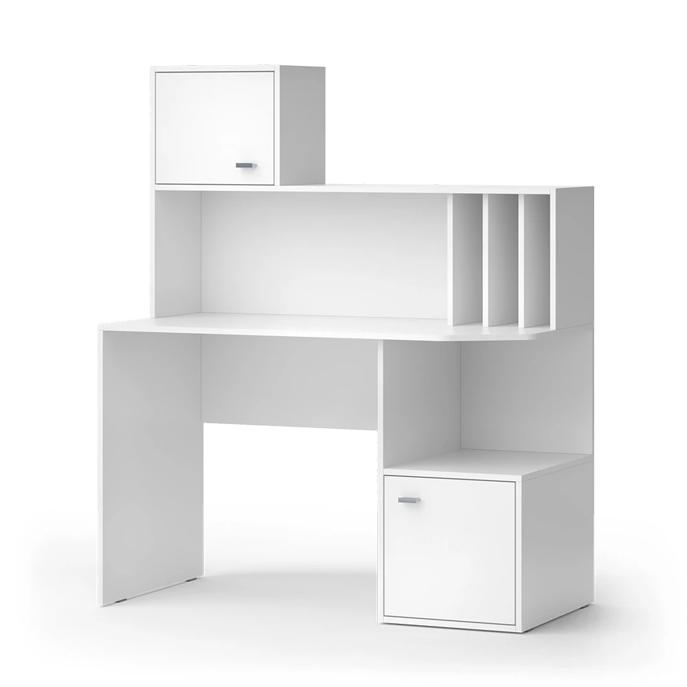 Bureau Alwin Wit 115 x 55 cm met 2 deuren Vicco