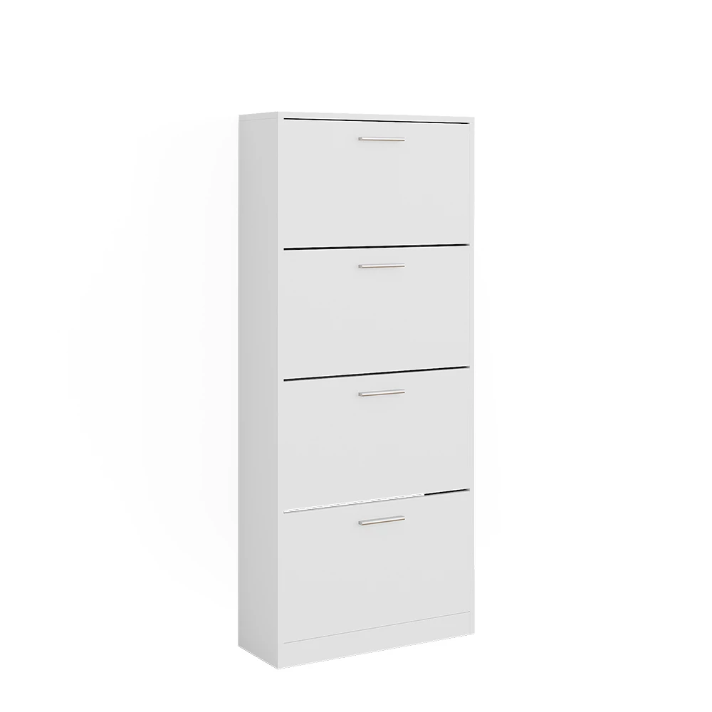 Schoenenkantelaar Gizmo Wit 59 x 137 cm met 4 compartimenten Vicco