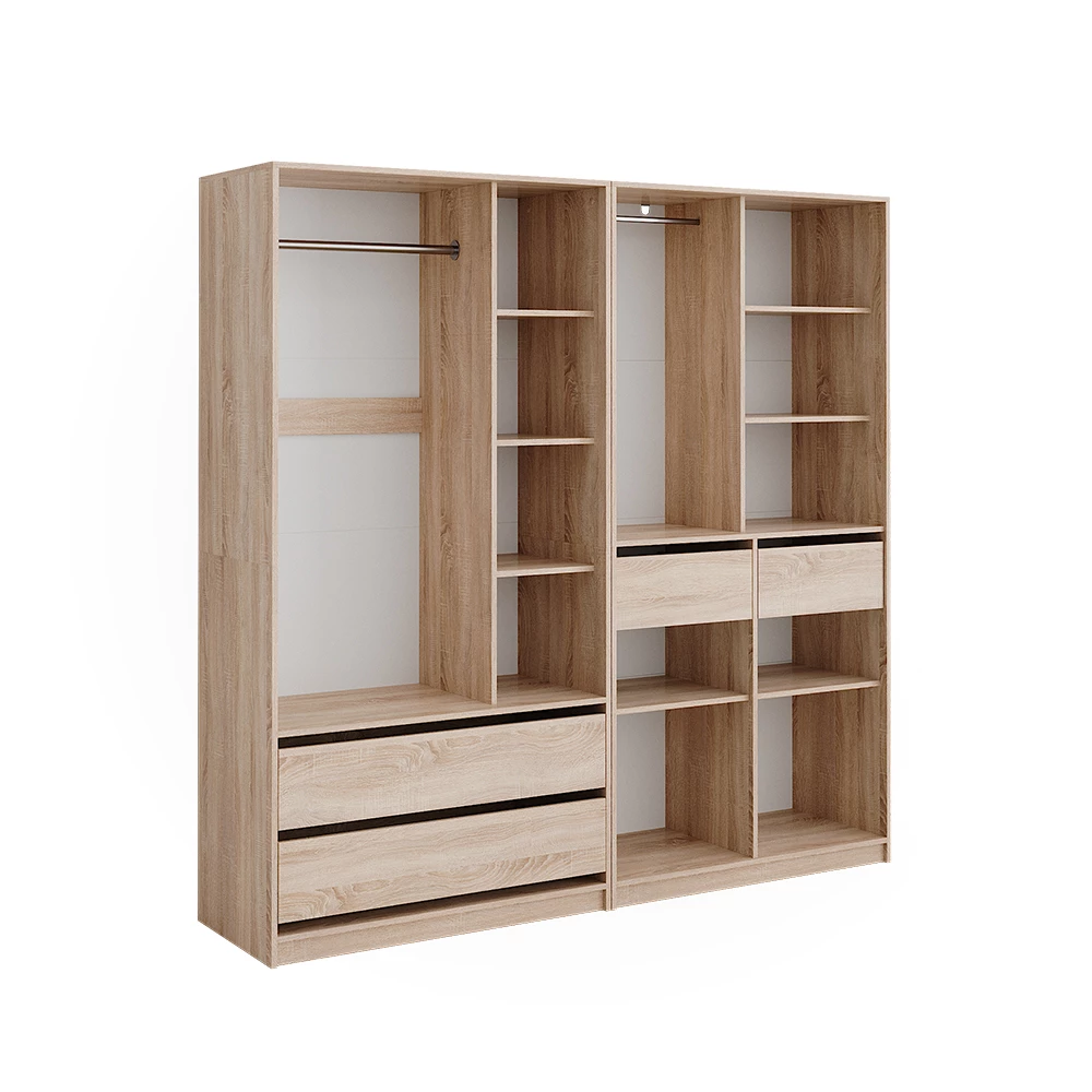 Garderobekast Elmo Sonoma 200 x 200 cm Set van 2 Vicco
