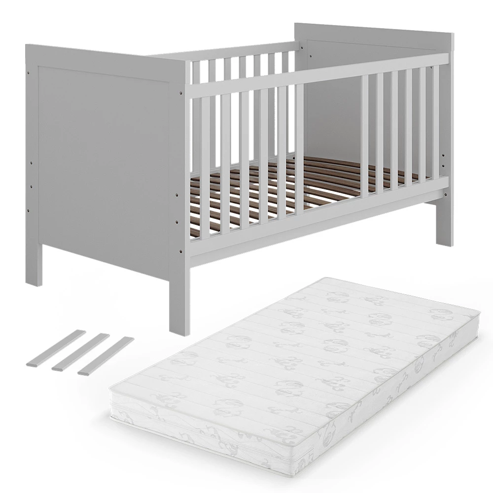Babybed Ajaton Wit 144.4 x 83 cm met matras Vitalispa