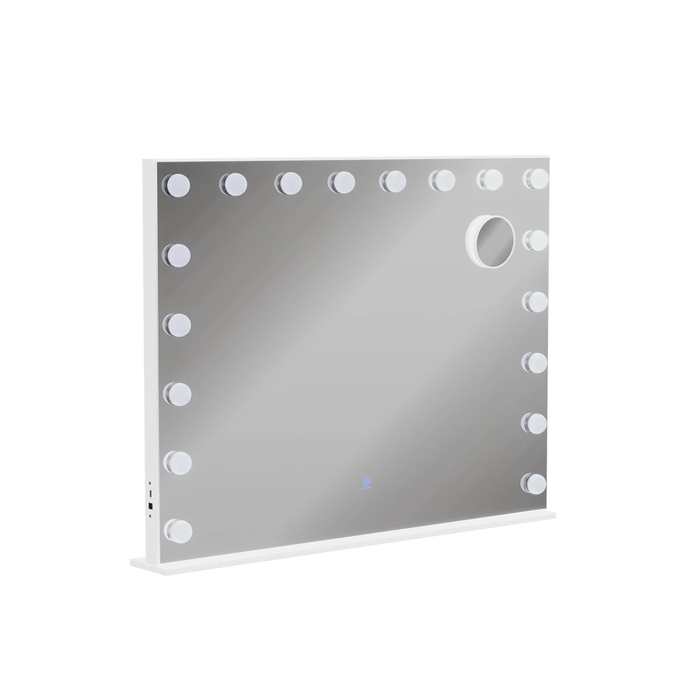 Kaptafel spiegel Greta Wit 80 x 61 cm met LED-verlichting Vicco