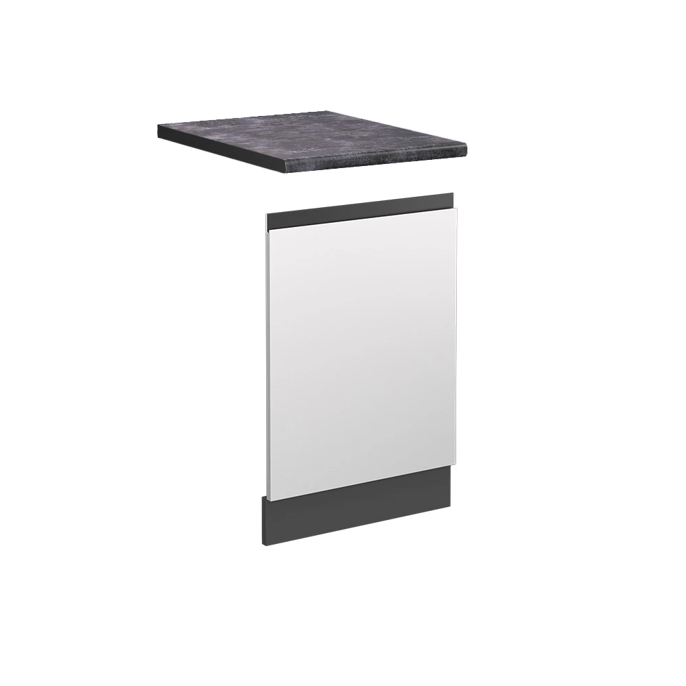 Frontpaneel R-Line Wit 45 cm  J-Shape, WB Antraciet Vicco
