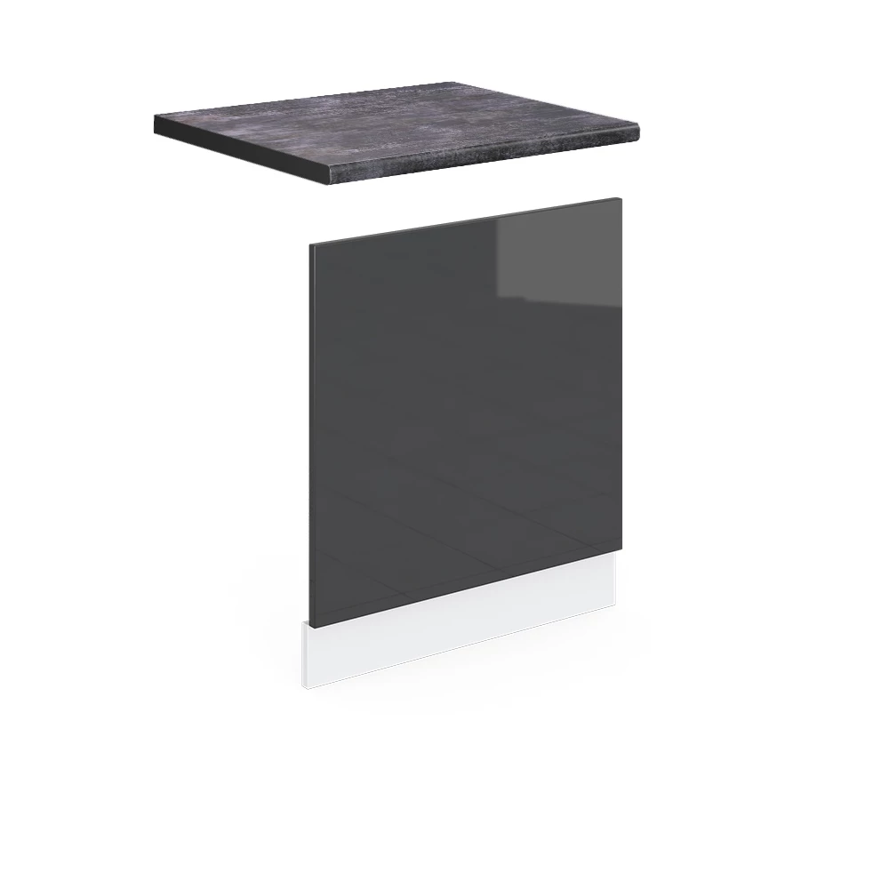 Frontpaneel R-Line Antraciet Hoogglans 60 cm , WB Antraciet Vicco