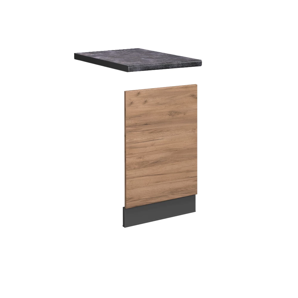Frontpaneel Fame-Line Krachtige eik goud 45 cm , WB Antraciet Vicco