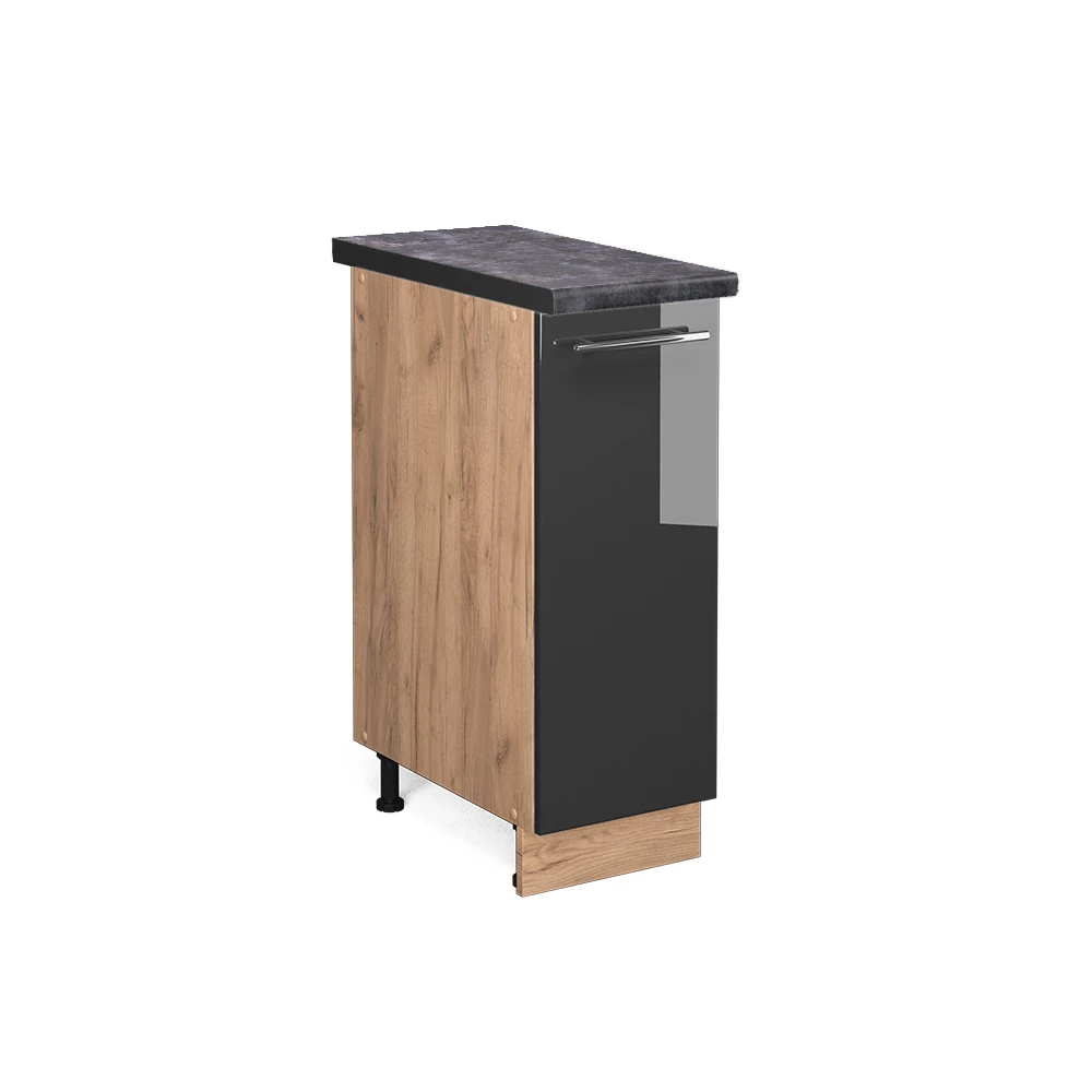 Apotheekkast Fame-Line Antraciet Hoogglans 30 cm , WB Antraciet Vicco
