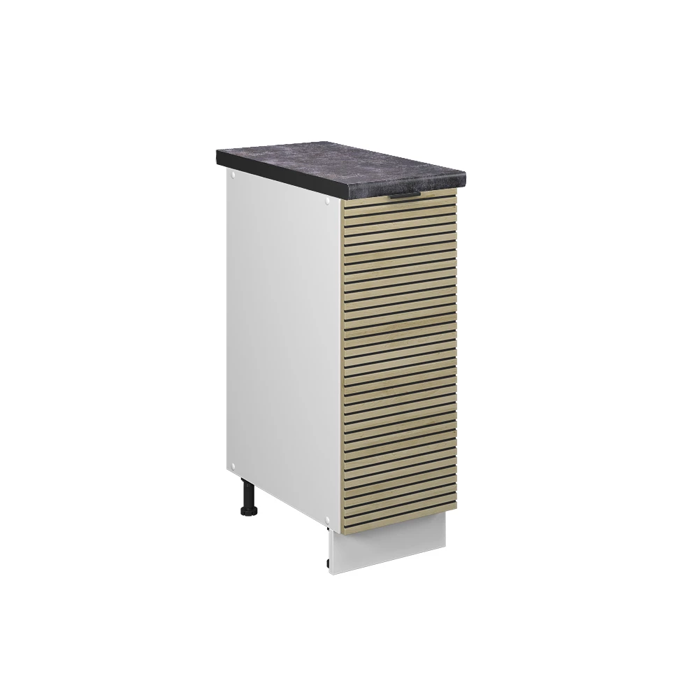 Apotheekkast Fame-Line Eiken paneel 30 cm , WB Antraciet Vicco