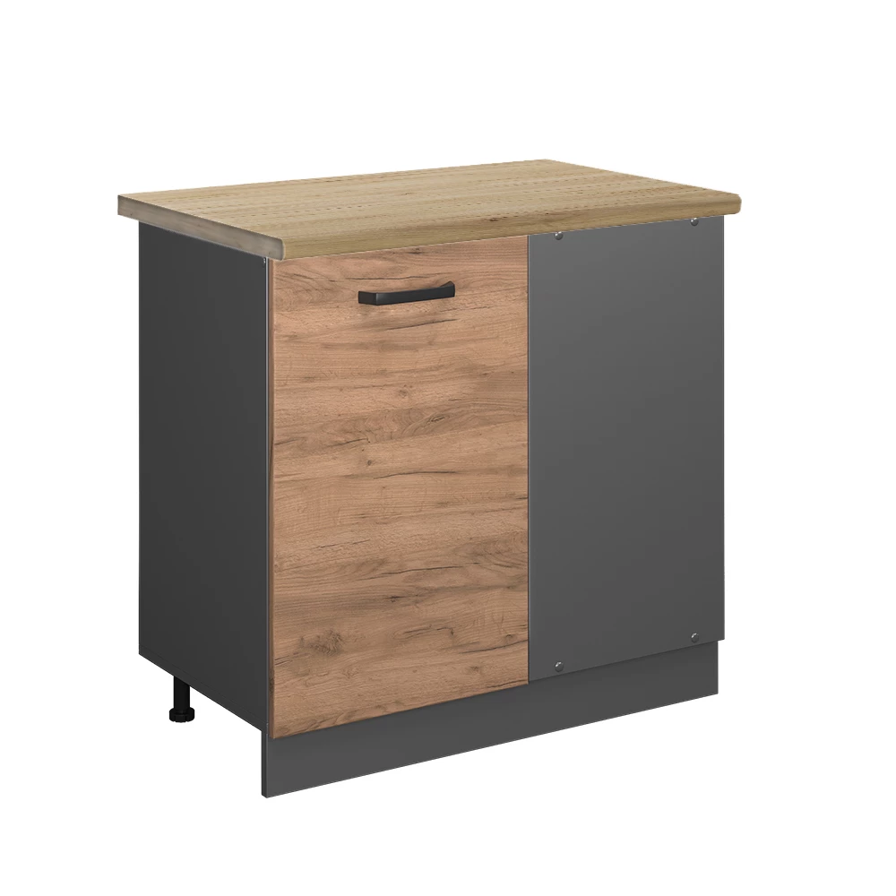 Hoekkast R-Line Krachtige eik goud 86 cm , WB Eik Vicco