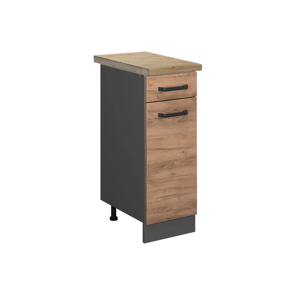 Keukenonderkast R-Line Krachtige eik goud 30 cm , WB Eik Vicco