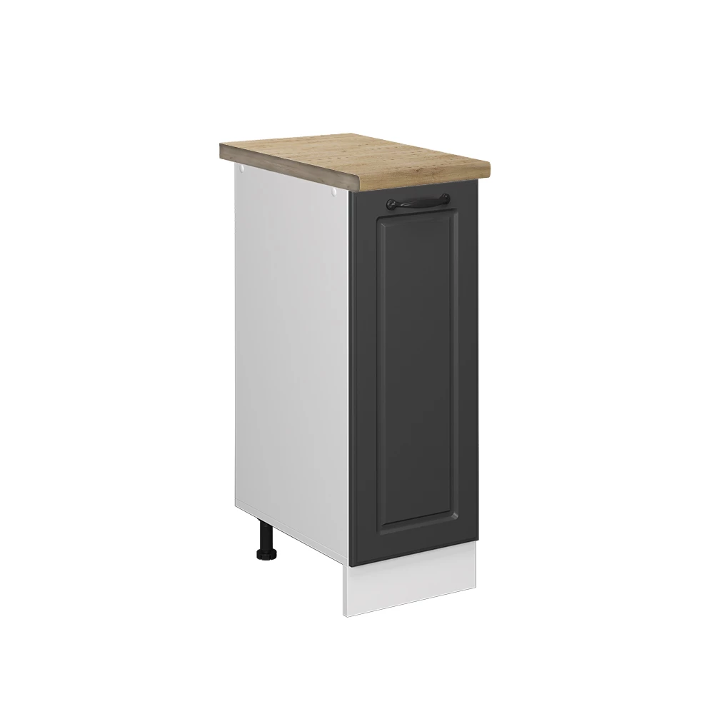 Apotheekkast R-Line Antraciet landhuis 30 cm , WB Eik Vicco