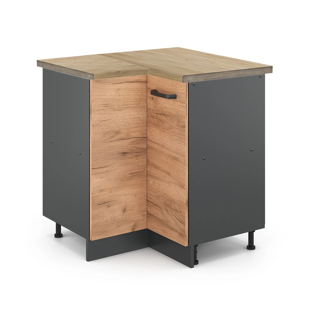 Hoekkast R-Line Krachtige eik goud 75.6 cm , WB Eik Vicco