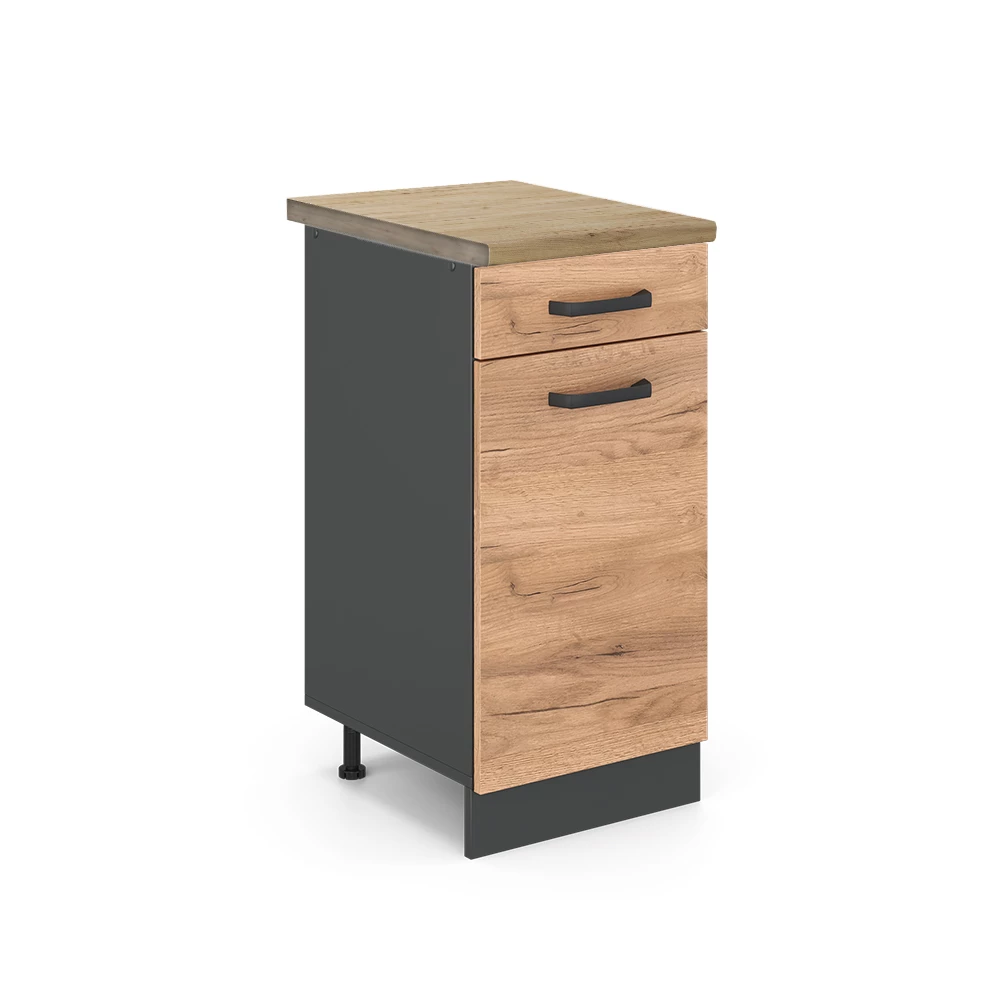 Keukenonderkast R-Line Krachtige eik goud 40 cm , WB Eik Vicco