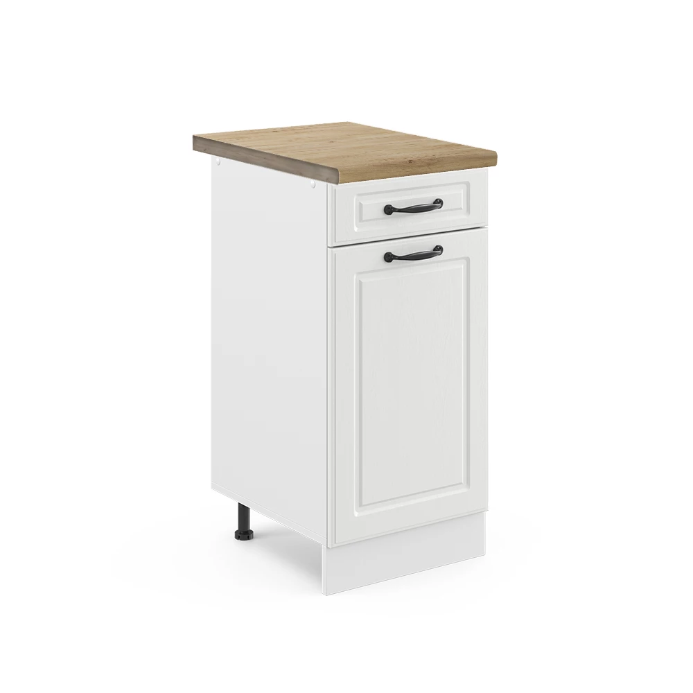 Keukenonderkast R-Line Wit Landhuis 40 cm , WB Eik Vicco