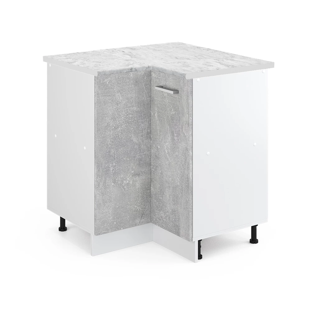 Hoekkast R-Line Beton 75.6 cm , WB Marmer Vicco