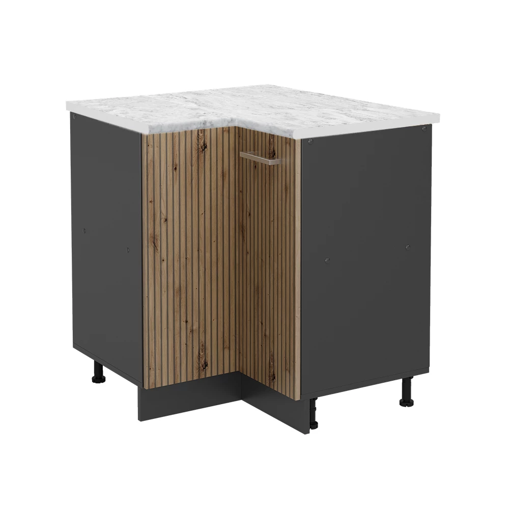 Hoekkast R-Line Artisanaal eiken 75.6 cm , WB Marmer Vicco