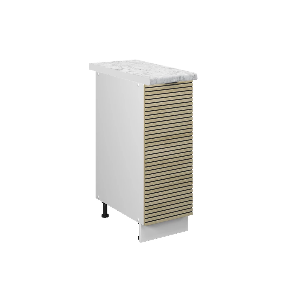 Apotheekkast Fame-Line Eiken paneel 30 cm , WB Marmer Vicco