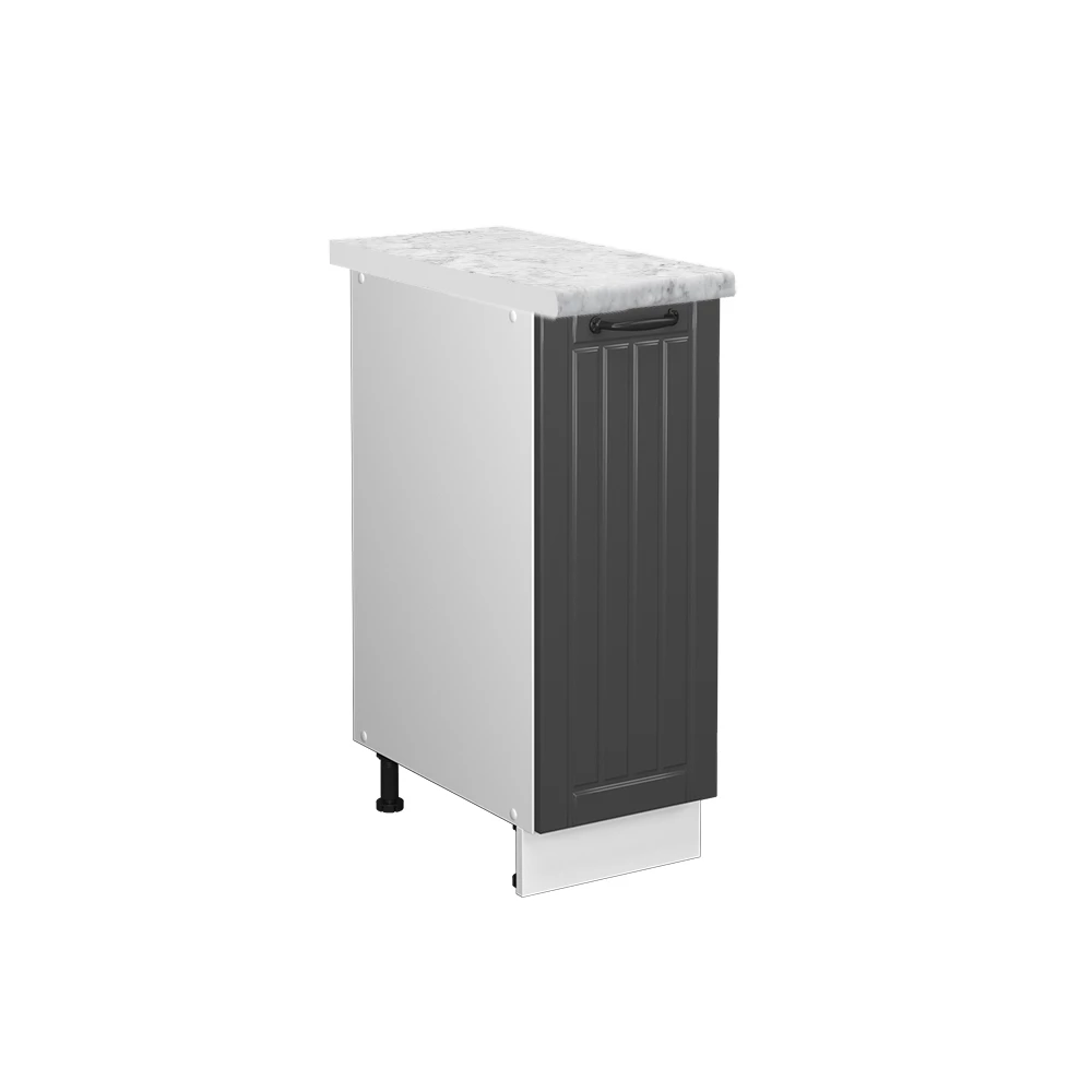 Apotheekkast Fame-Line Antraciet landhuis 30 cm , WB Marmer Vicco