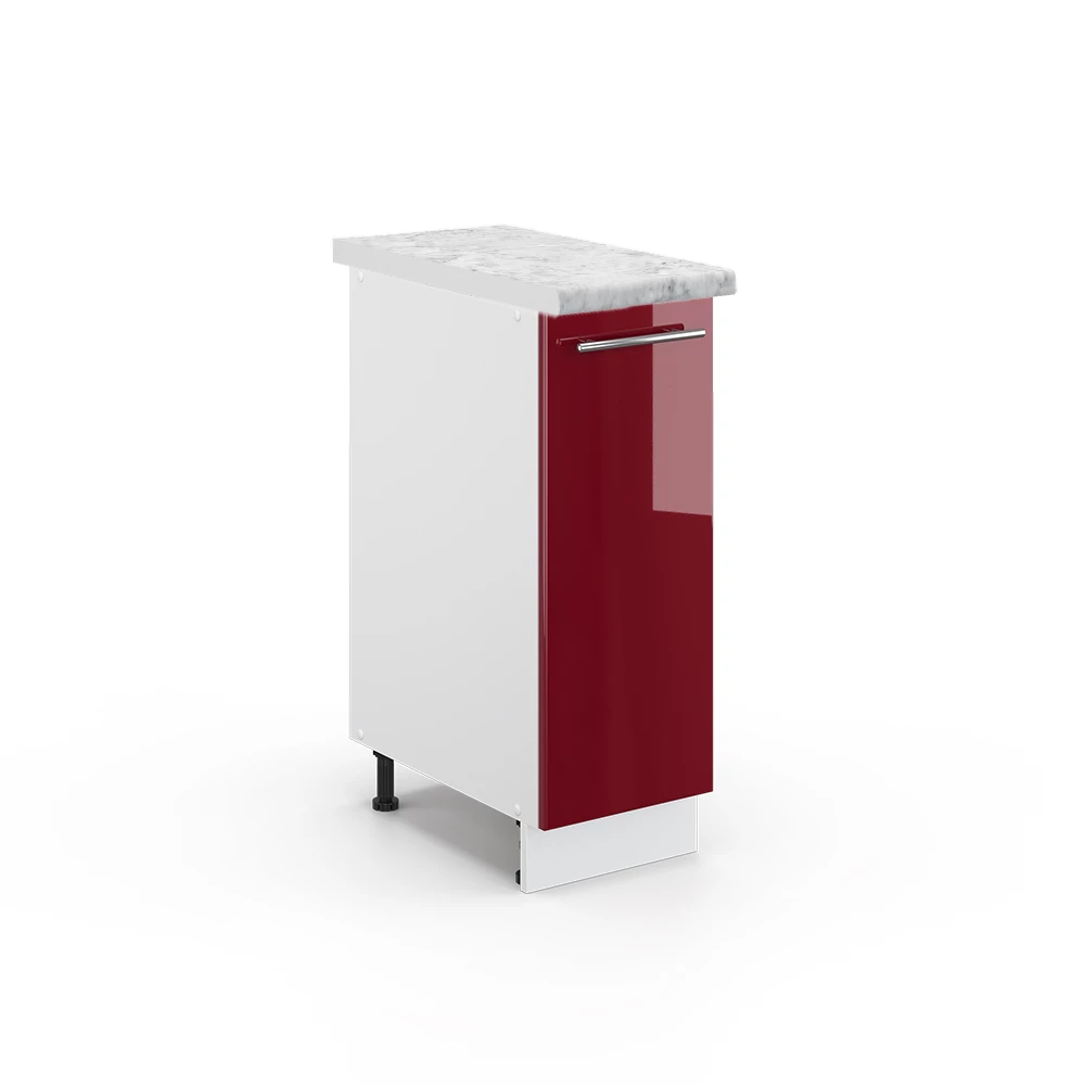 Apotheekkast Fame-Line Bordeauxrode hoogglans 30 cm , WB Marmer Vicco