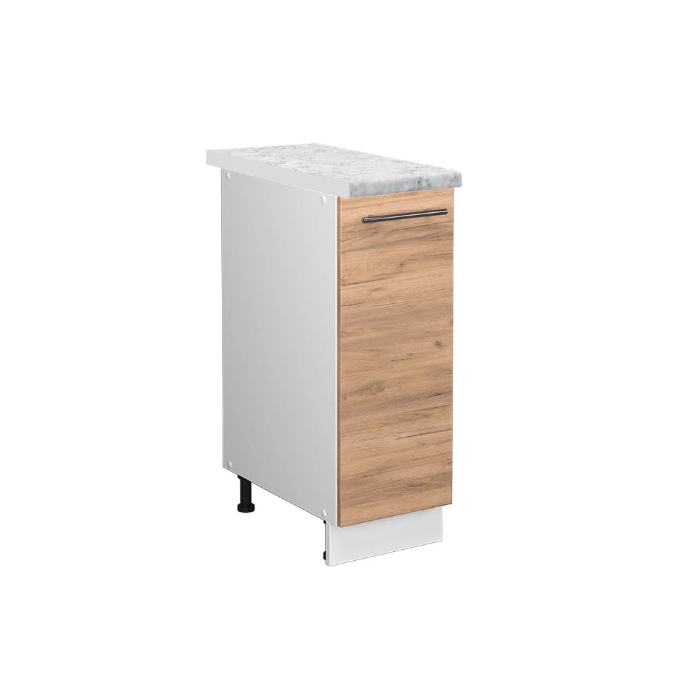 Apotheekkast Fame-Line Krachtige eik goud 30 cm , WB Marmer Vicco