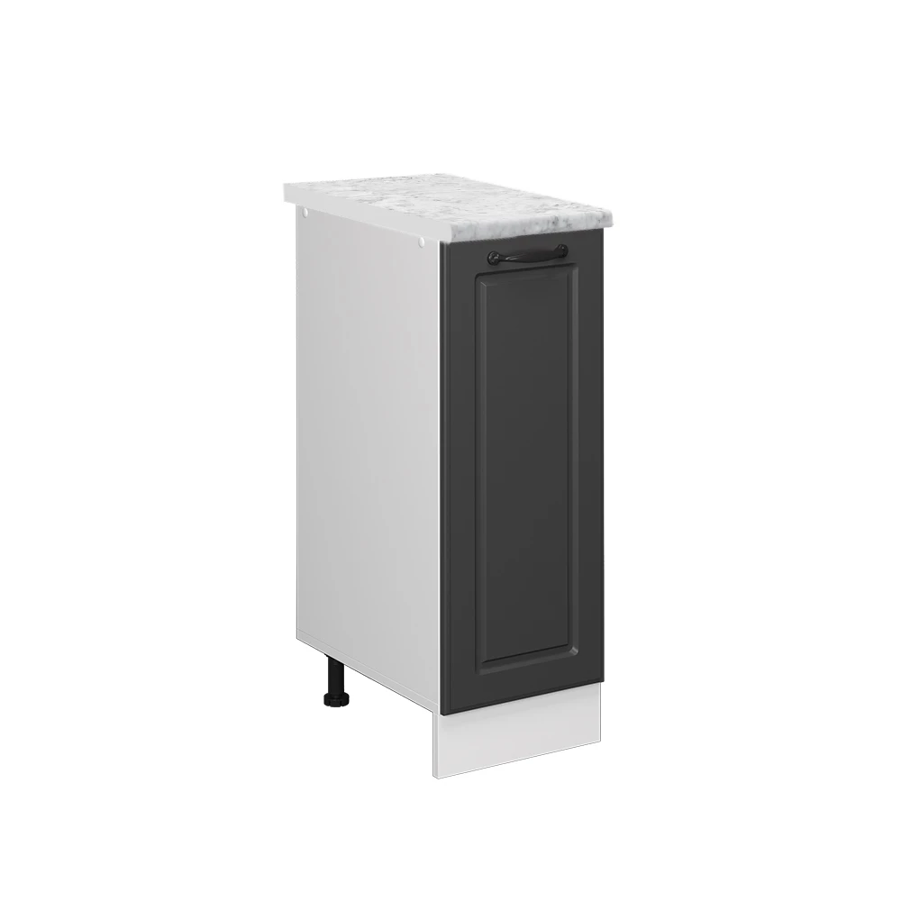 Apotheekkast R-Line Antraciet landhuis 30 cm WB Marmer Vicco