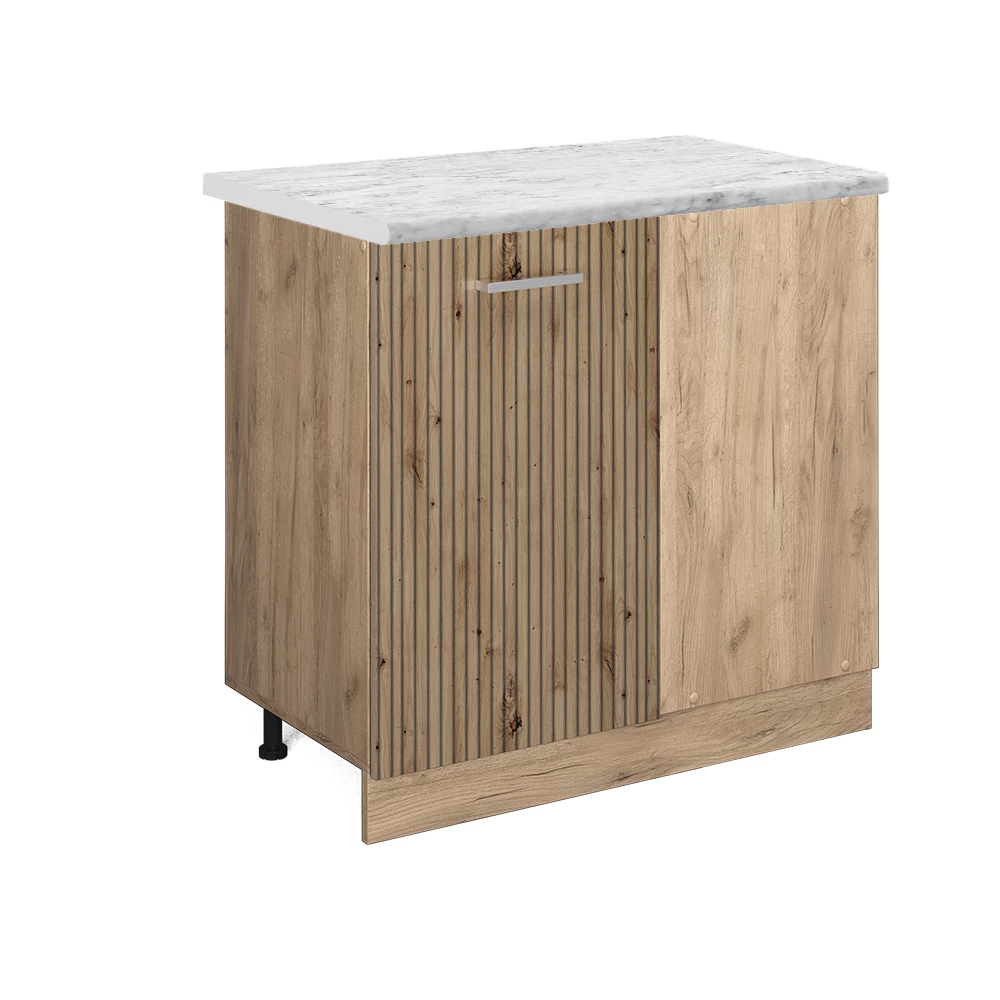 Hoekkast R-Line Artisanaal eiken 86 cm WB Marmer Vicco