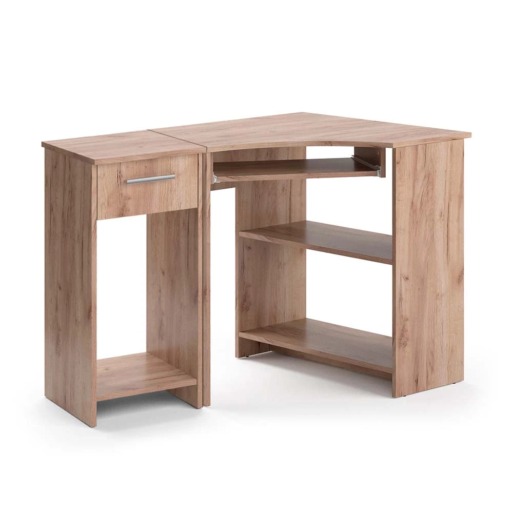 Hoekbureau Odin Sonoma 83 x 76 cm Set met PC-kast Vicco