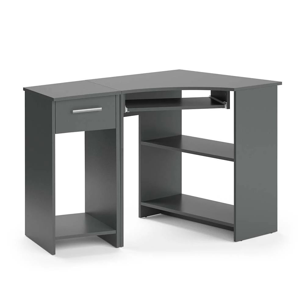 Hoekbureau Odin Antraciet 83 x 76 cm Set met PC-kast Vicco