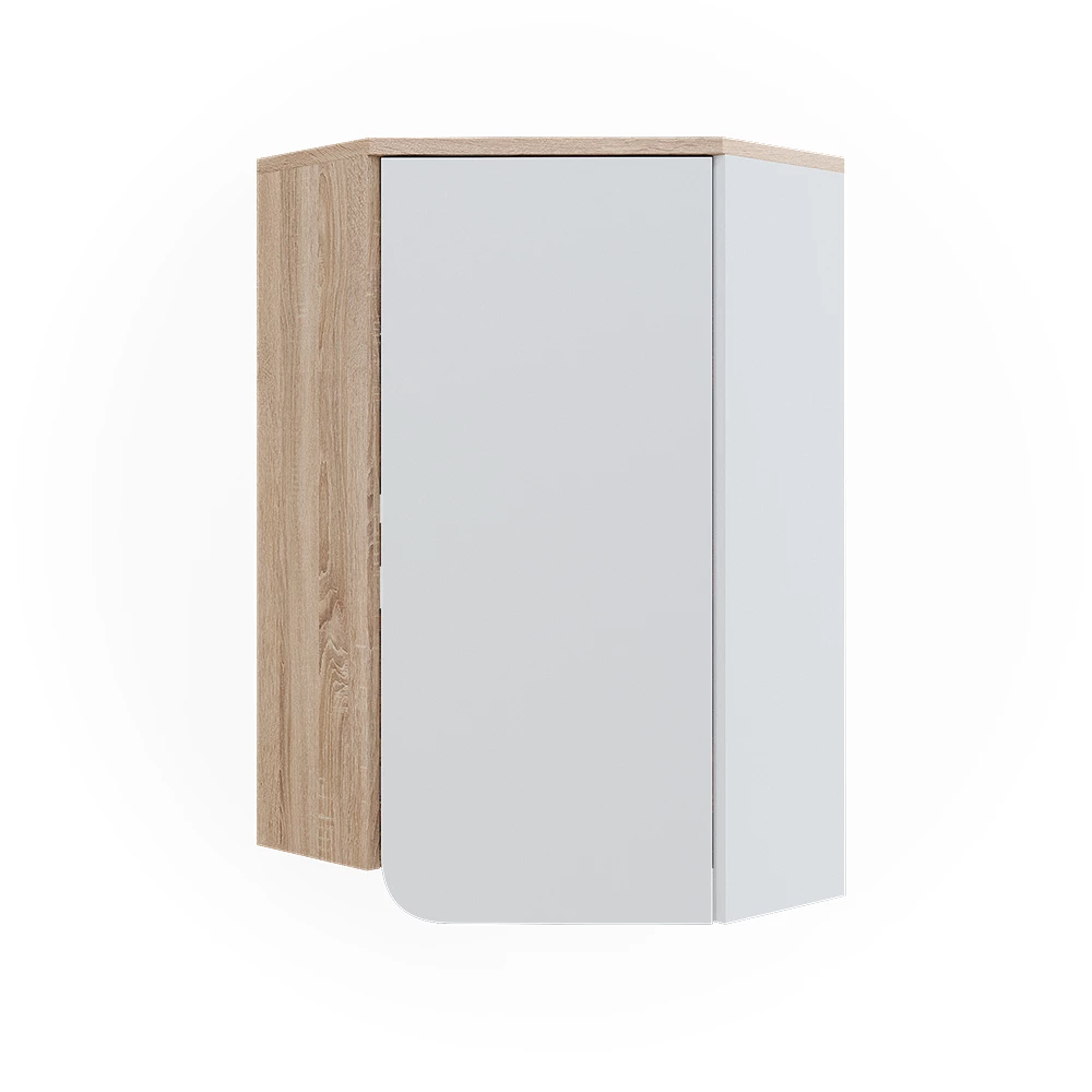Hoekwandkast Karen Sonoma/Wit 42.4 x 75 cm Vicco
