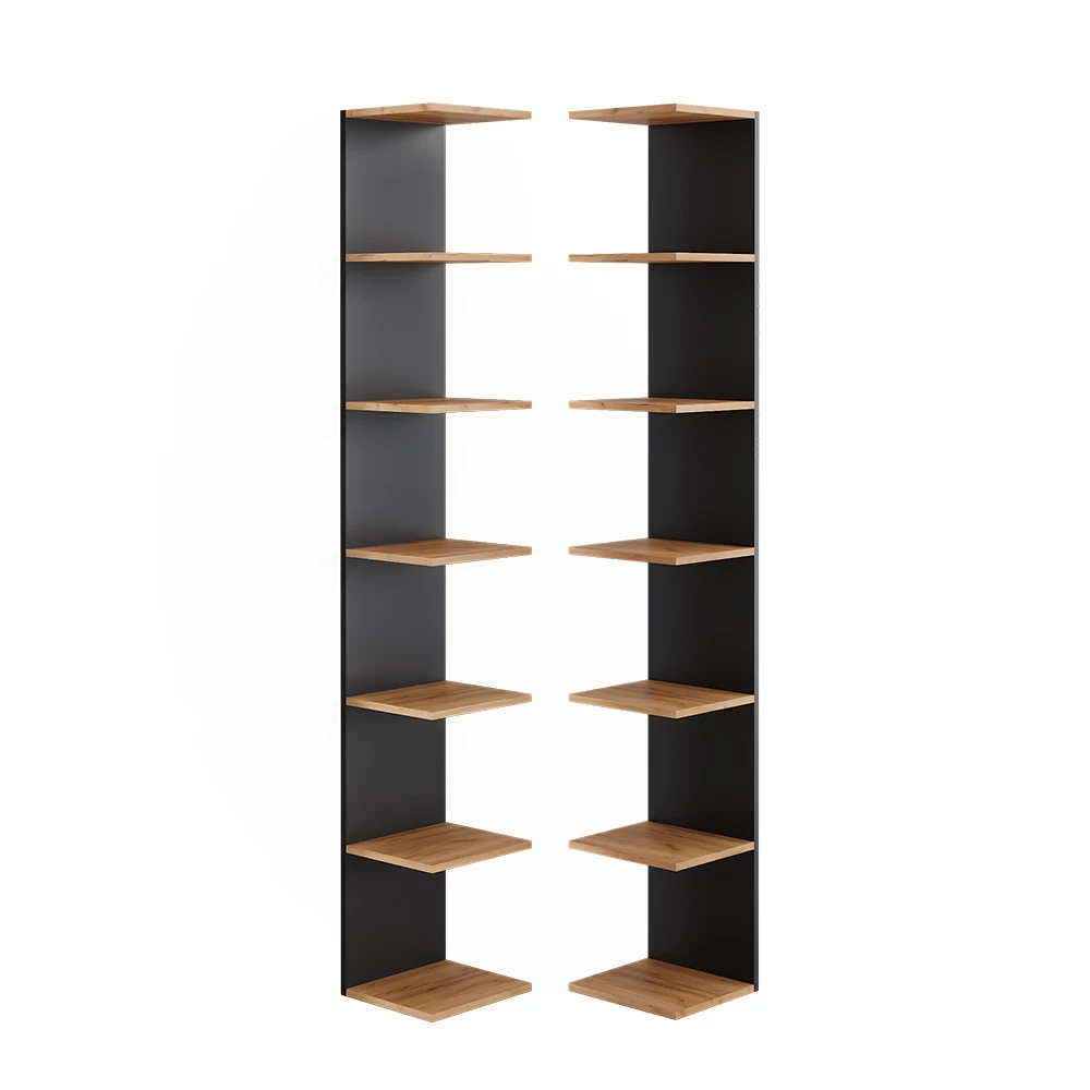 Wandrek Paolo Antraciet 30 x 190 cm Set van 2 Vicco