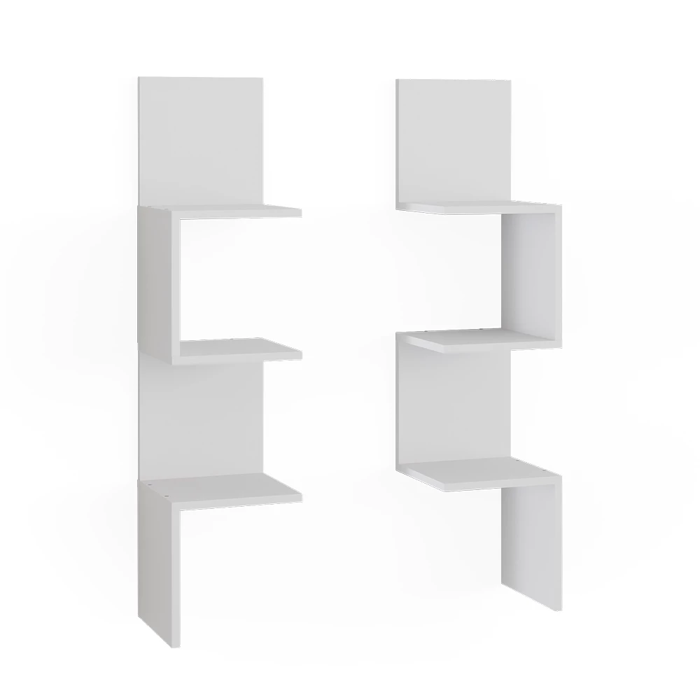 Hoekplank Paolo Wit 28 x 116.4 cm Set van 2 Vicco