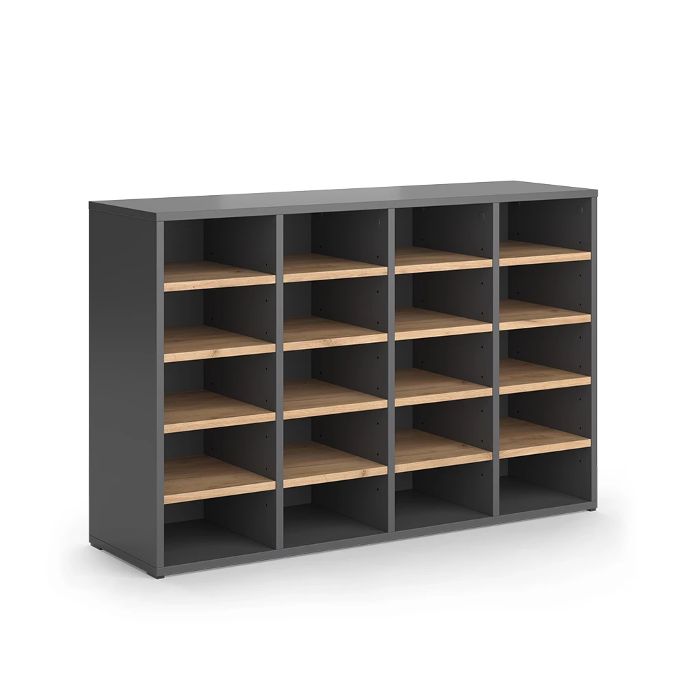 Schoenenkast Lysander Krachtige eik goud 104 x 65.5 cm Vicco