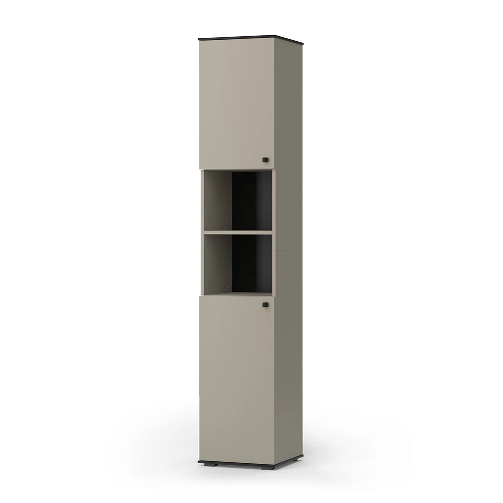 Badkamermeubel Joli Grijs 37 x 192 cm met 2 deuren Vicco