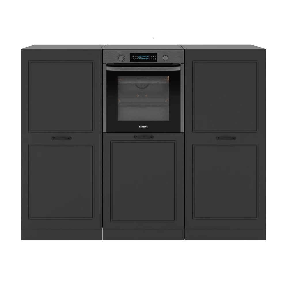Keukenblok R-Line Antraciet landhuis/antraciet 180 cm zonder werkblad Vicco
