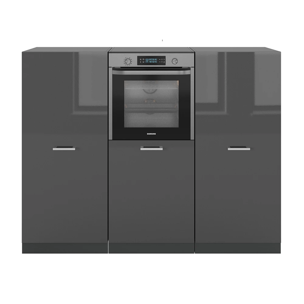 Keukenblok R-Line Antraciet hoogglans/antraciet 180 cm zonder werkblad Vicco