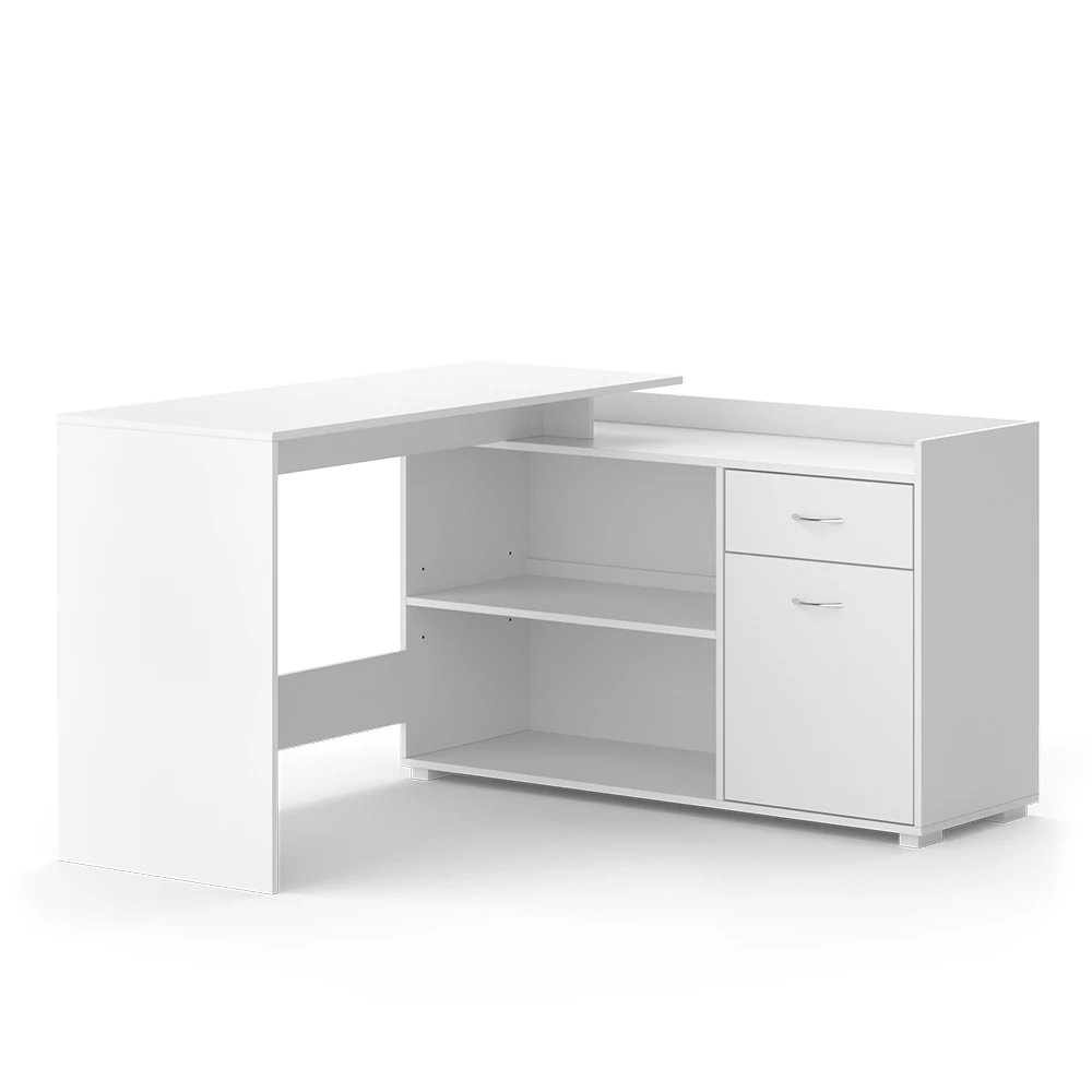 Hoekbureau Noira Wit 135 x 77 cm met lade Vicco