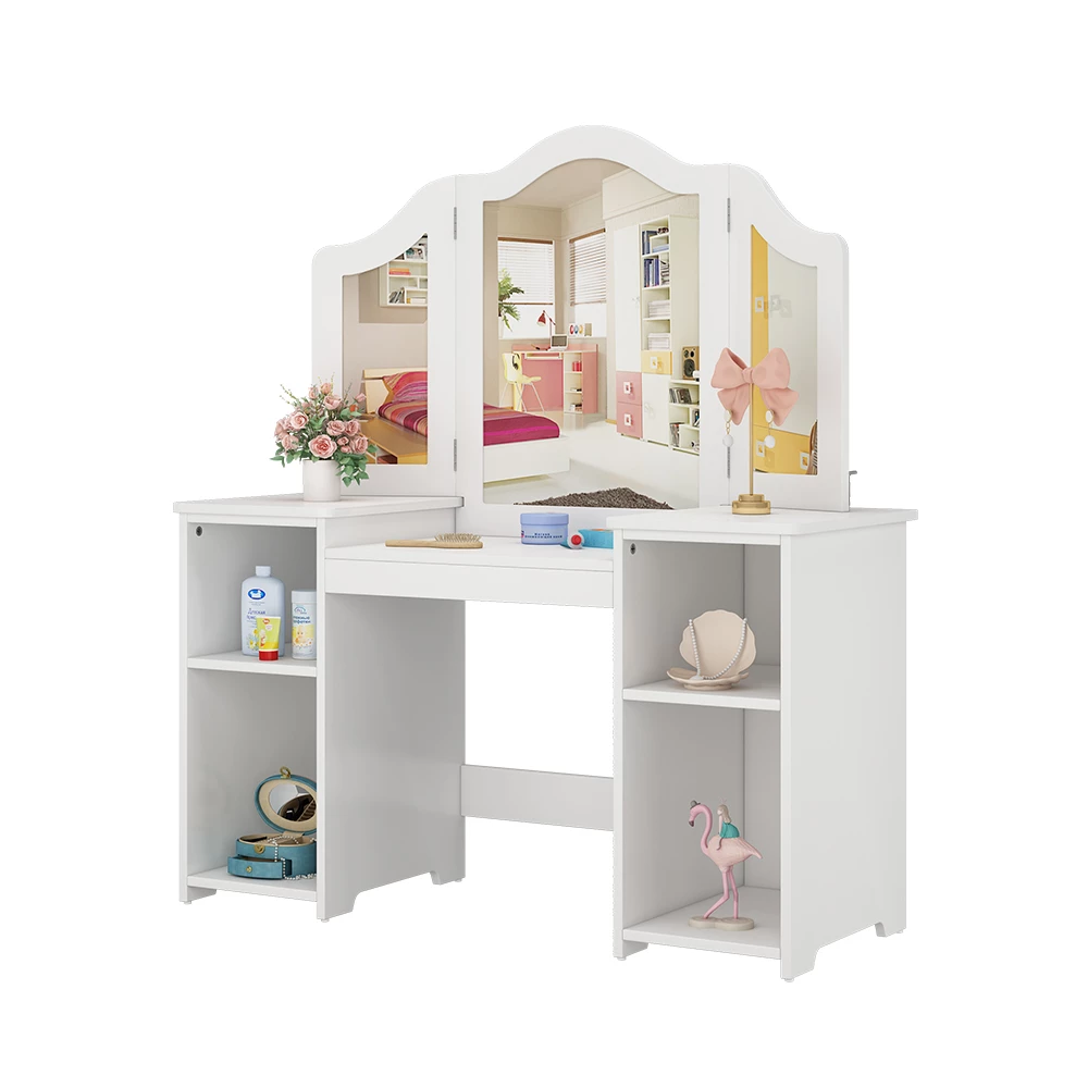 Kaptafel voor kinderen Estella Wit 105 x 117.9 cm Met spiegel Vicco