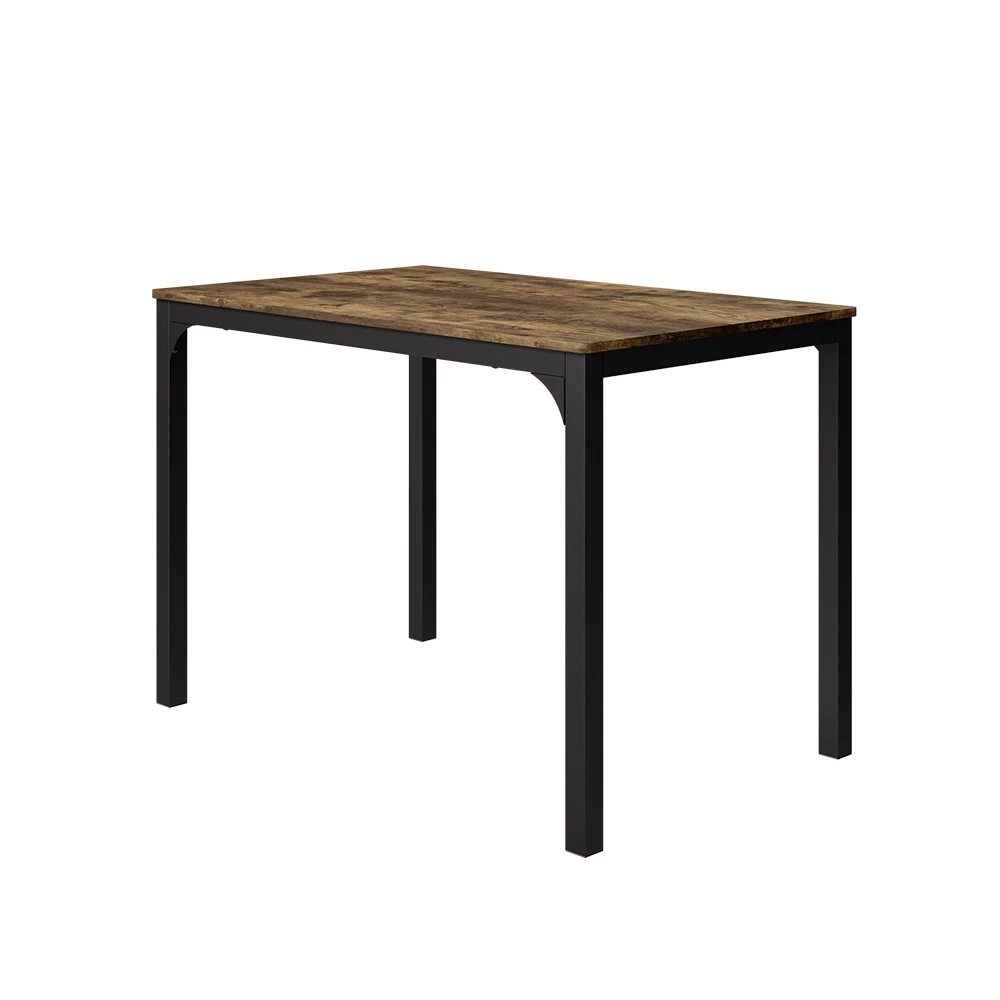 Eettafel Fyrk Zwart/eiken rustiek 110 x 70 cm Vicco